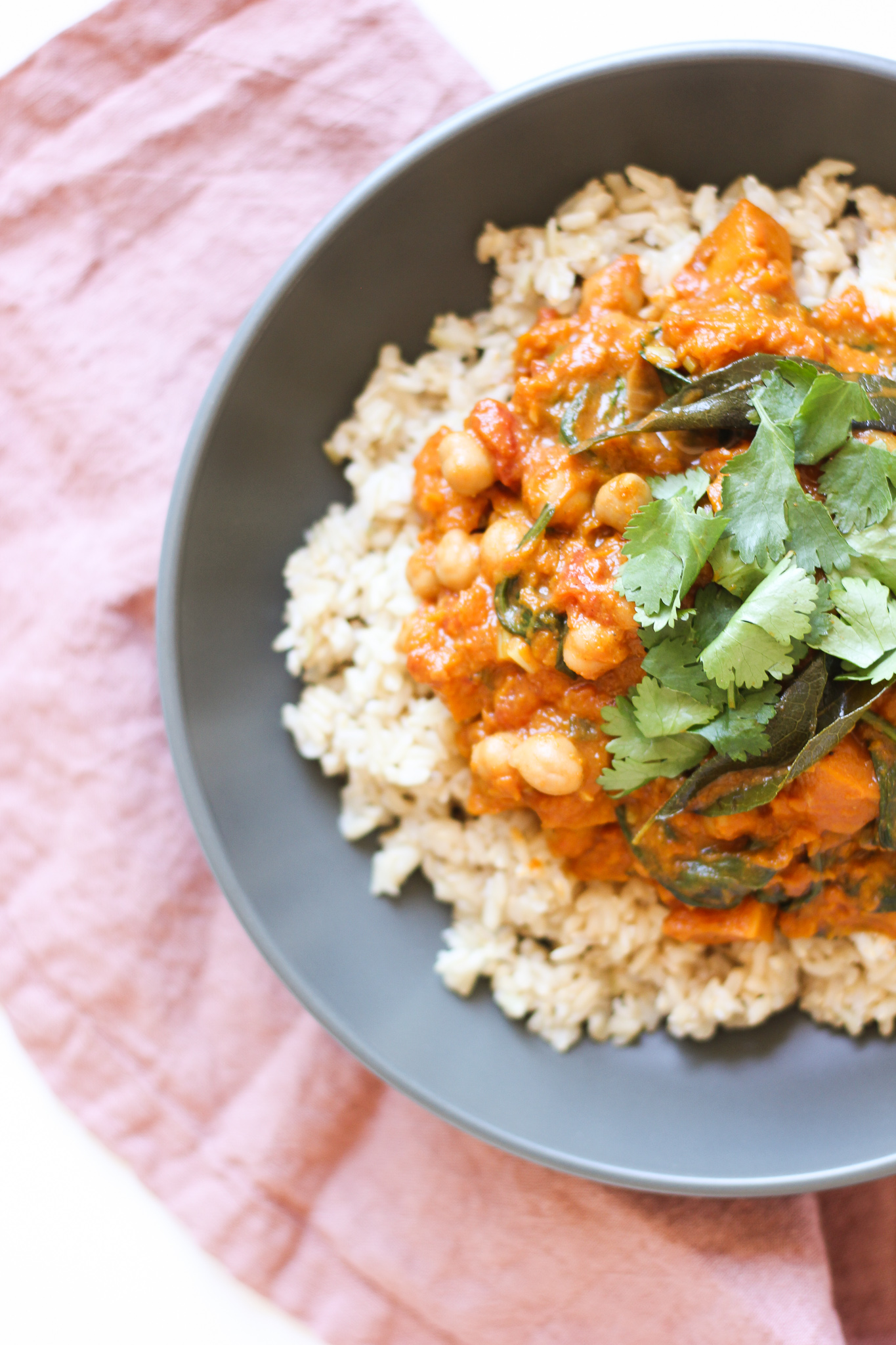 Pumpkin, Chickpea And Coconut Curry